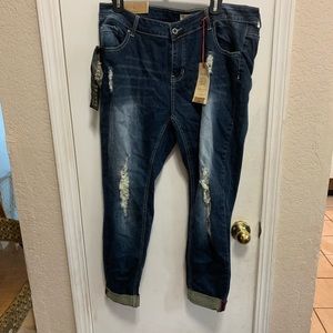 COPY - ANGEL KISS dark denim jeans. NWT.